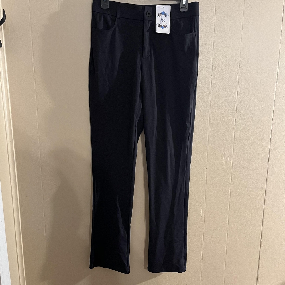 DaYoung Black Yoga Type Dress Uniform Stretch Pants